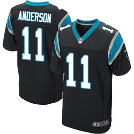 Nike Carolina Panthers #11 Robby Anderson Black Team Color Mens Stitched NFL Vapor Untouchable Elite Jersey