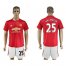 Manchester United #25 Valencia Red Home Soccer Club Jersey