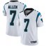 Nike Carolina Panthers #7 Kyle Allen White Mens Stitched NFL Vapor Untouchable Limited Jersey