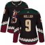 Adidas Arizona Coyotes #9 Clayton Keller Black Alternate Authentic Womens Stitched NHL Jersey