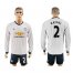 Manchester United #2 Rafael Sec Away Long Sleeves Soccer Club Jersey