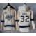 Los Angeles Kings #32 Jonathan Quick Cream Sawyer Hooded Sweatshirt Stitched NHL Jersey