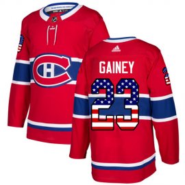 Adidas Montreal Canadiens #23 Bob Gainey Red Home Authentic USA Flag Stitched NHL Jersey