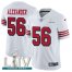 Nike San Francisco 49ers #56 Kwon Alexander White Super Bowl LIV 2020 Rush Youth Stitched NFL Vapor Untouchable Limited Jersey