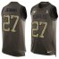 Nike Philadelphia Eagles #27 Malcolm Jenkins Green Mens Stitched NFL Limited Salute To Service Tank Top Jersey