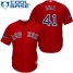 Boston Red Sox #41 Chris Sale Red Cool Base 2018 World Series Champions Stitched Youth MLB Jersey