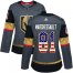 Adidas Vegas Golden Knights #81 Jonathan Marchessault Grey Home Authentic USA Flag Womens Stitched NHL Jersey