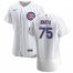 Chicago Cubs #75 Miguel Amaya Mens Nike White Home 2020 Authentic Player Jersey