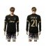 Juventus #21 Dybala SEC Away Long Sleeves Soccer Club Jersey