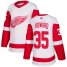 Adidas Detroit Red Wings #35 Jimmy Howard White Road Authentic Stitched Youth NHL Jersey