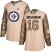 Adidas Winnipeg Jets #16 Laurie Boschman Camo Authentic 2017 Veterans Day Stitched NHL Jersey