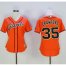 San Francisco Giants #35 Brandon Crawford Orange Womens Alternate Stitched MLB Jersey