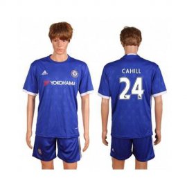 Chelsea #24 Cahill Home Soccer Club Jersey