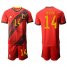 Belgium #14 Mertens Red Home Soccer Country Jersey