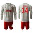 Juventus #14 Matuidi Away Long Sleeves Soccer Club Jersey