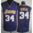 Los Angeles Lakers 34 Shaquille ONeal Purple Revolution 30 NBA Jerseys Cheap