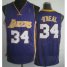 Los Angeles Lakers 34 Shaquille ONeal Purple Revolution 30 NBA Jerseys Cheap