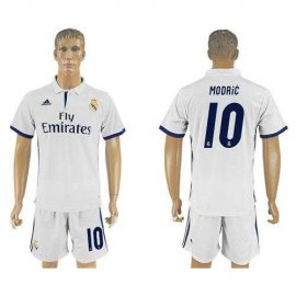 Real Madrid #10 Modric Home Soccer Club Jersey
