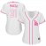 Los Angeles Dodgers #31 Mike Piazza White/Pink Fashion Womens Stitched MLB Jersey