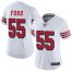 Nike San Francisco 49ers #55 Dee Ford White Rush Womens Stitched NFL Vapor Untouchable Limited Jersey