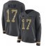 Nike Buffalo Bills #17 Josh Allen Anthracite Salute to Service Womens Stitched NFL Limited Therma Long Sleeve Jersey