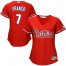 Philadelphia Phillies #7 Maikel Franco Red Alternate Womens Stitched MLB Jersey