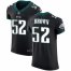Nike Philadelphia Eagles #52 Asantay Brown Black Alternate Mens Stitched NFL Vapor Untouchable Elite Jersey
