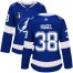 Adidas Tampa Bay Lightning #38 Brandon Hagel Blue Womens 2022 Stanley Cup Final Patch Home Authentic Stitched NHL Jersey Womens