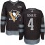 Adidas Pittsburgh Penguins #4 Justin Schultz Black 1917-2017 100th Anniversary Stitched NHL Jersey