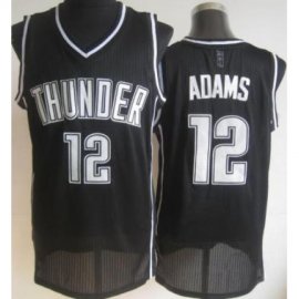 Oklahoma City Thunder 12 Steven Adams Black Revolution 30 NBA Jerseys Cheap