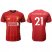 Liverpool #21 Chamberlain Red Home Soccer Club Jersey