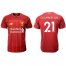 Liverpool #21 Chamberlain Red Home Soccer Club Jersey