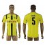Dortmund #5 Kehl Home Soccer Club Jersey