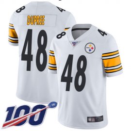 Nike Pittsburgh Steelers #48 Bud Dupree White Mens Stitched NFL 100th Season Vapor Limited Jersey