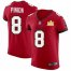 Tampa Bay Buccaneers #8 Bradley Pinion Mens Super Bowl LV Champions Patch Nike Red Vapor Elite Jersey