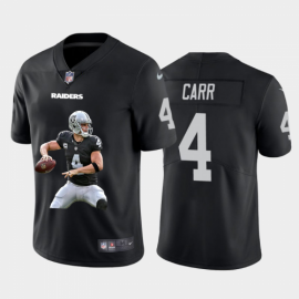 Las Vegas Raiders #4 Derek Carr Mens Nike Player Signature Moves Vapor Limited NFL Jersey Black