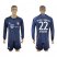Bayern Munchen #22 Starke Dark Blue Goalkeeper Long Sleeves Soccer Club Jersey