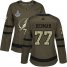 Adidas Tampa Bay Lightning #77 Victor Hedman Green Salute to Service Womens 2020 Stanley Cup Champions Stitched NHL Jersey