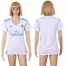 Womens Real Madrid Blank Home Soccer Club Jersey