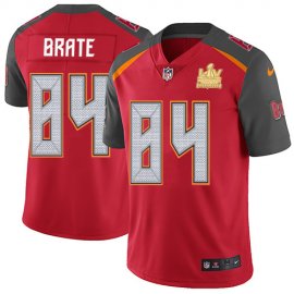 Nike Tampa Bay Buccaneers #84 Cameron Brate Red Team Color Youth Super Bowl LV Champions Stitched NFL Vapor Untouchable Limited Jersey
