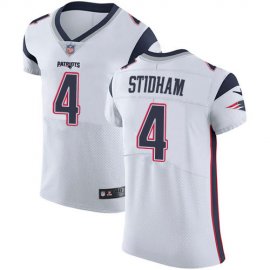 Nike New England Patriots #4 Jarrett Stidham White Mens Stitched NFL Vapor Untouchable Elite Jersey