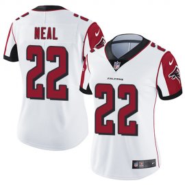 Nike Atlanta Falcons #22 Keanu Neal White Womens Stitched NFL Vapor Untouchable Limited Jersey