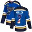 Adidas St. Louis Blues #7 Joe Mullen Blue Home Authentic USA Flag Stanley Cup Champions Stitched NHL Jersey