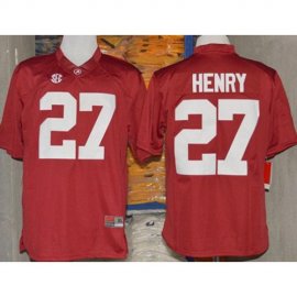 Alabama Crimson Tide 27 Derrick Henry Red NCAA Football Jerseys