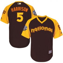 Pittsburgh Pirates #5 Josh Harrison Brown 2016 All-Star National League Stitched Youth MLB Jersey