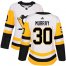 Adidas Pittsburgh Penguins #30 Matt Murray White Road Authentic Womens Stitched NHL Jersey