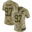 Nike Green Bay Packers #97 Kenny Clark Camo Womens Stitched NFL Limited 2018 Salute to Service Jersey