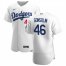 Los Angeles Dodgers #46 Tony Gonsolin Mens Nike White Home 2020 Authentic Player MLB Jersey