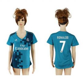 Womens Real Madrid #7 Ronaldo Sec Away Soccer Club Jersey