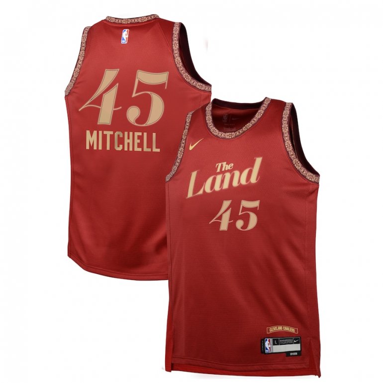 Donovan Mitchell Cleveland Cavaliers Nike Youth 2023/24 Swingman Replica Jersey – Wine – City Edition Donovan Mitchell Cleveland Cavaliers Nike Youth 2023/24 Swingman Replica Jersey – Wine – City Edition